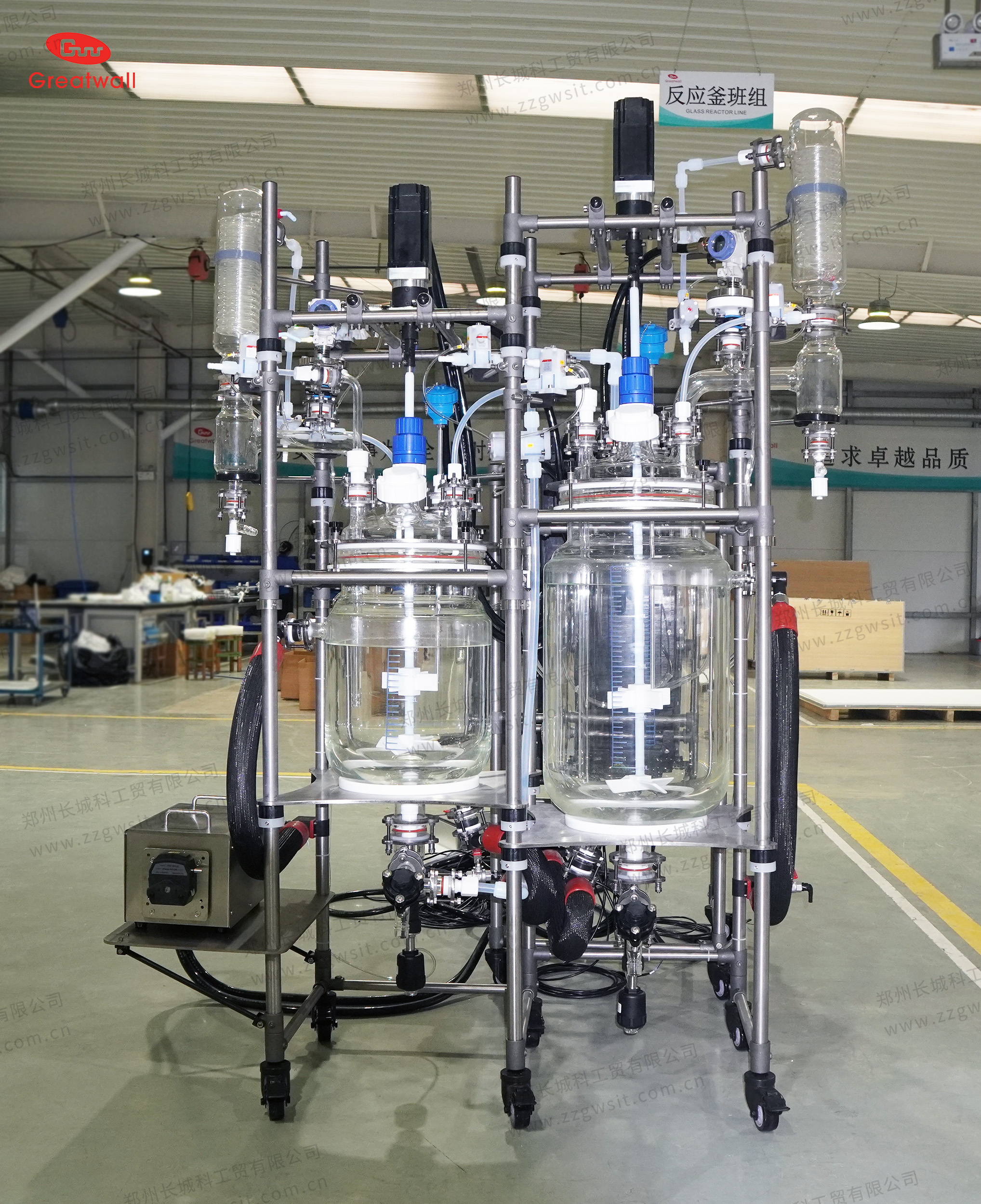 20L+50L 防爆玻璃反應釜集成裝置,全流程可控可追溯!